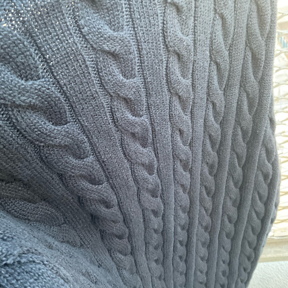 Polo Ralph Lauren Cable-knit Cotton Quarter Zip Sweater- Navy - Picture 6 of 8